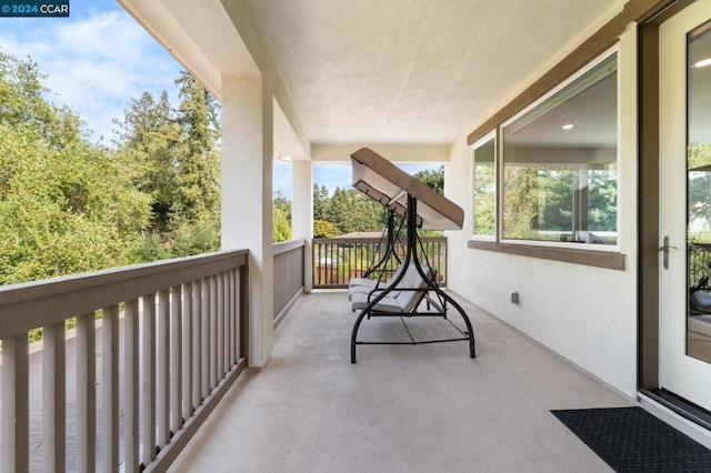 view of balcony