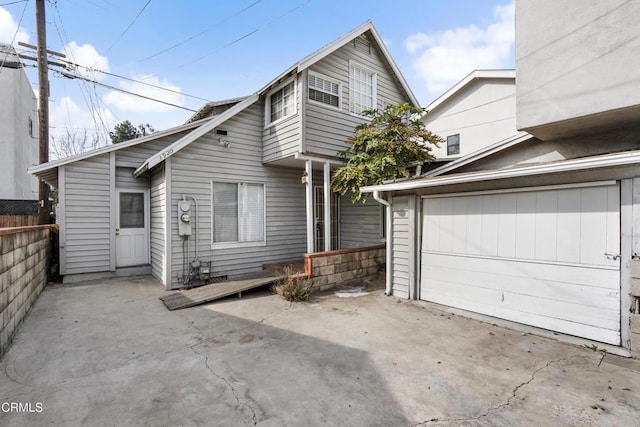 front facade featuring a garage