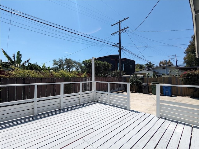 deck with a patio area