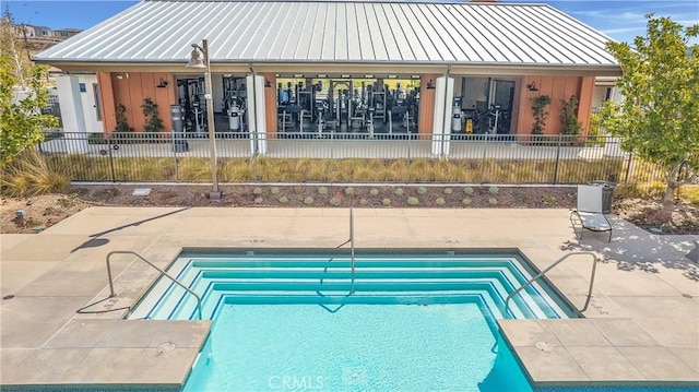 view of pool with a patio