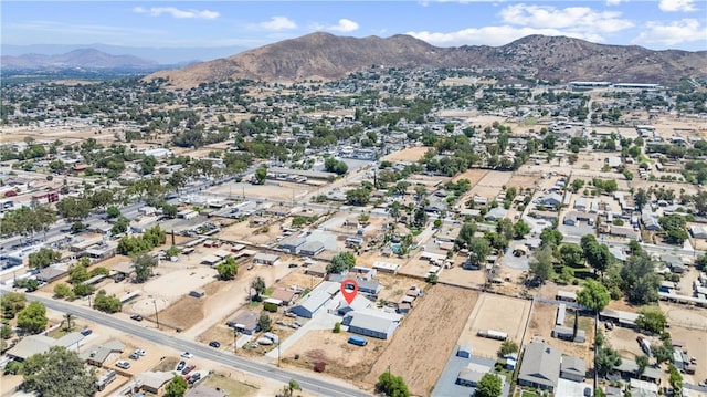 aerial view featuring a mountain view