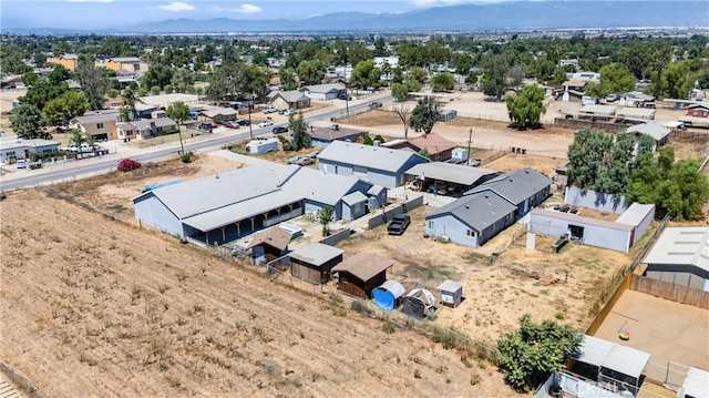 bird's eye view with a mountain view