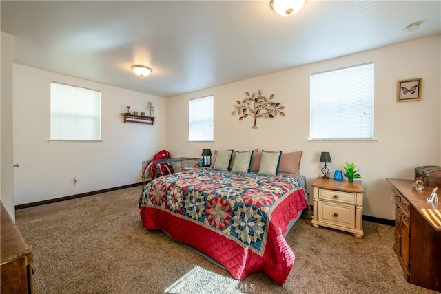 bedroom featuring carpet floors