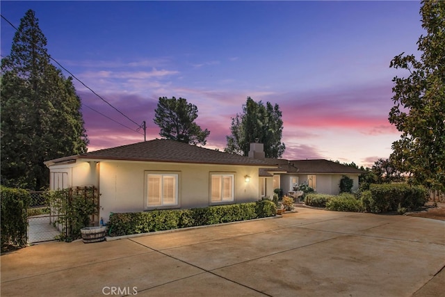 view of ranch-style house