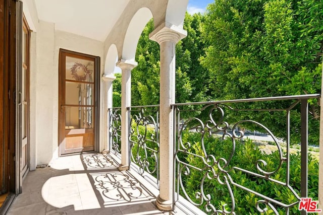 view of balcony