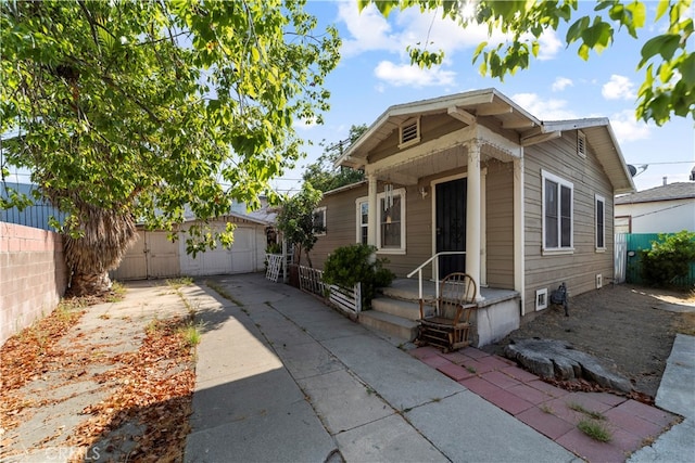 view of bungalow-style house