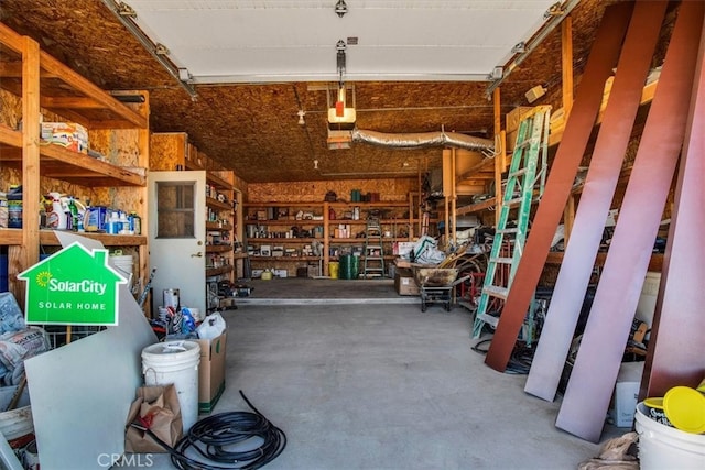 view of storage room