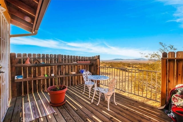 5975 Desert Star Rd Unit 1-2, Johnson Valley, CA 92285 - view of deck