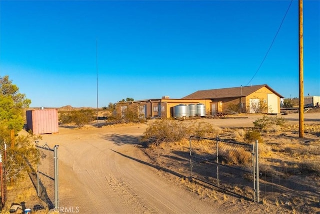 5975 Desert Star Rd Unit 1-2, Johnson Valley, CA 92285 - ranch-style home with fence