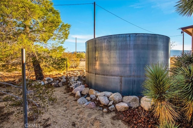 view of outbuilding featuring a water view