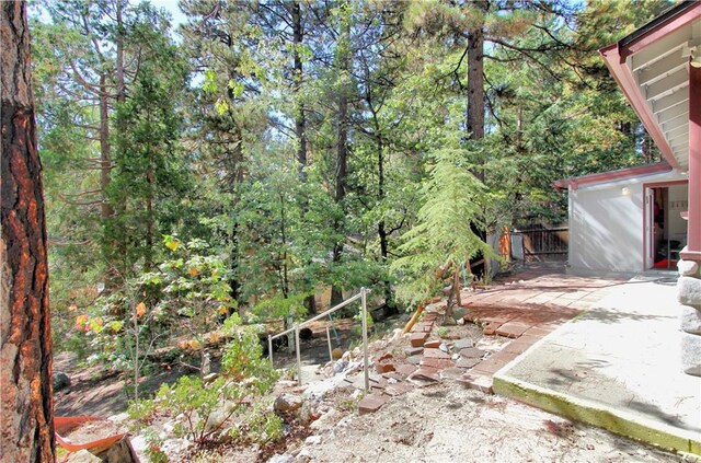 view of yard featuring a patio