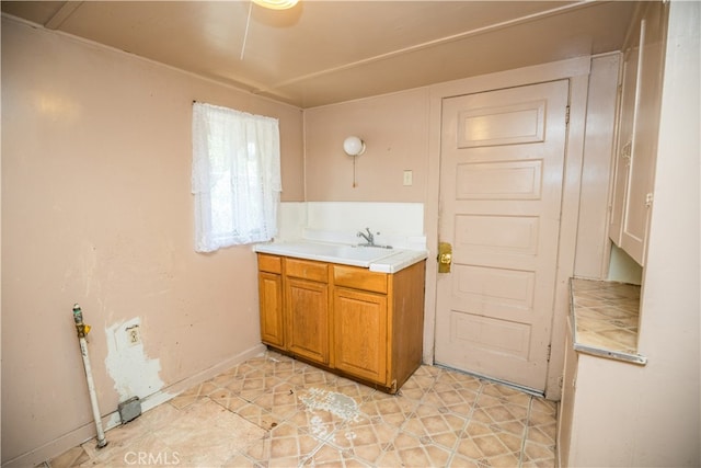 bathroom with vanity