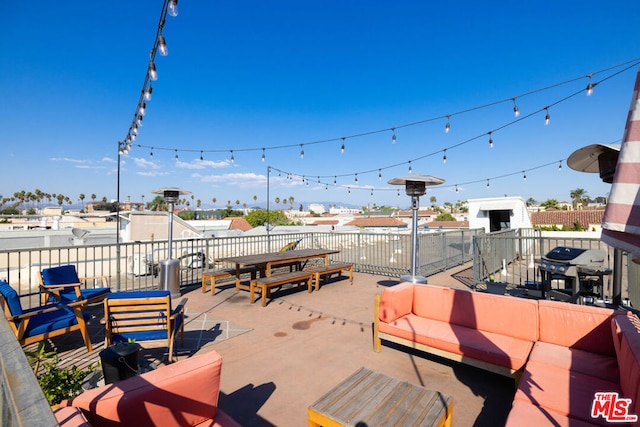 view of patio / terrace with an outdoor hangout area