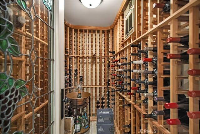 view of wine room