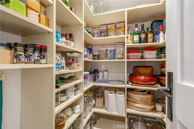 view of pantry