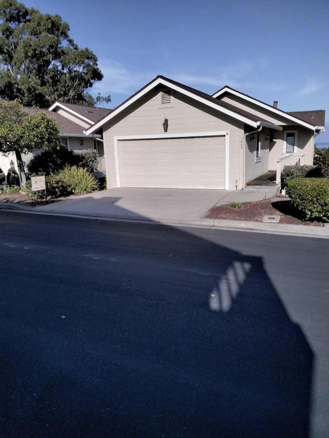 view of front of home featuring a garage