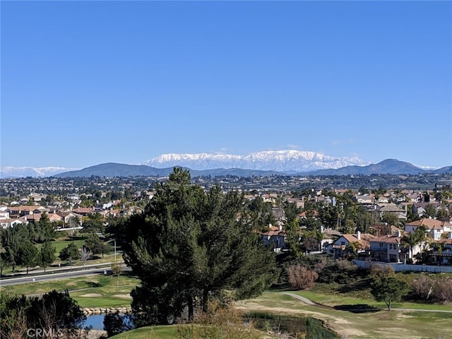 view of mountain feature