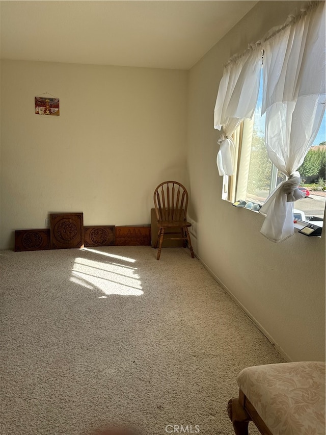 view of carpeted empty room