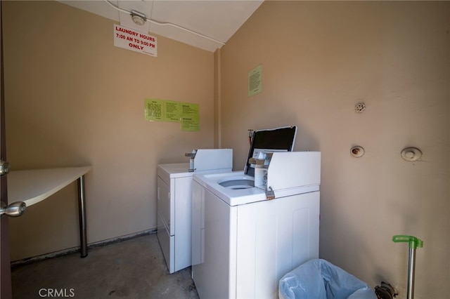 view of laundry area