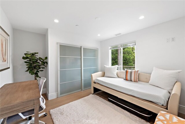 interior space featuring light hardwood / wood-style flooring