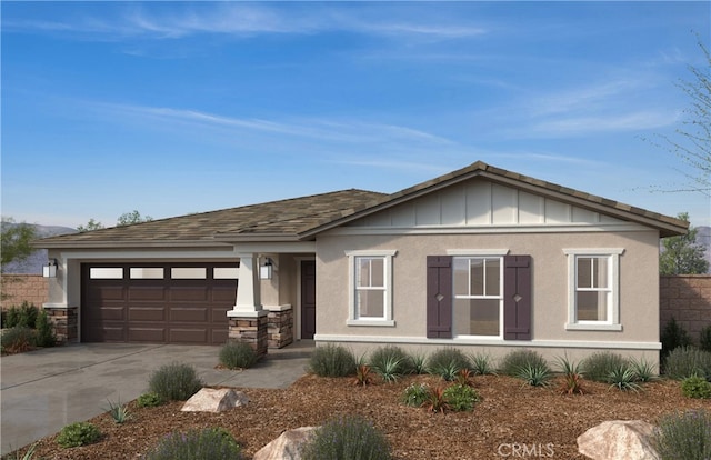 view of front of house featuring a garage