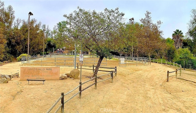 surrounding community featuring a rural view