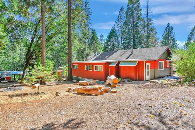 rear view of house with a patio area