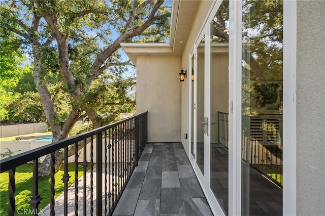 view of balcony