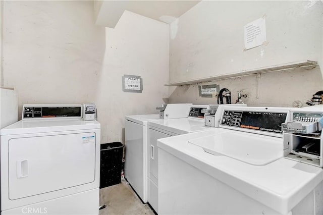 laundry room featuring washer and dryer