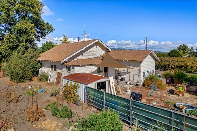 view of rear view of property