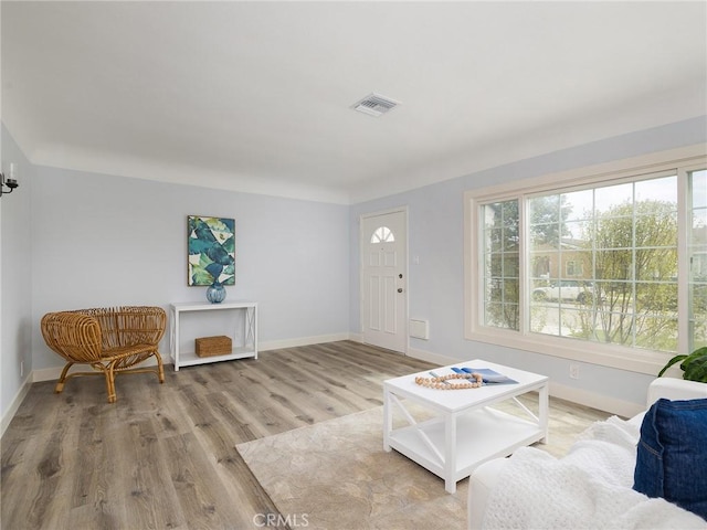 5451 W 117th St, Hawthorne, CA 90304 - living area with wood finished floors and baseboards