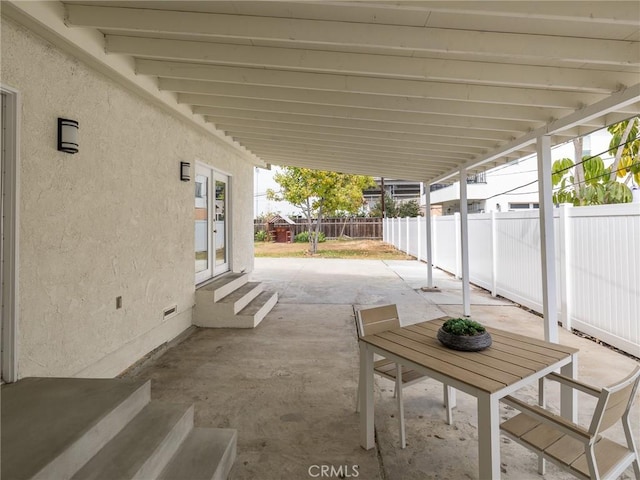 5451 W 117th St, Hawthorne, CA 90304 - fenced backyard with entry steps and a patio