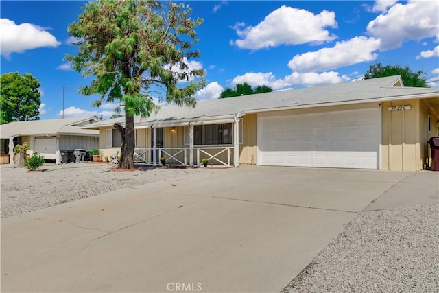 ranch-style house with a garage