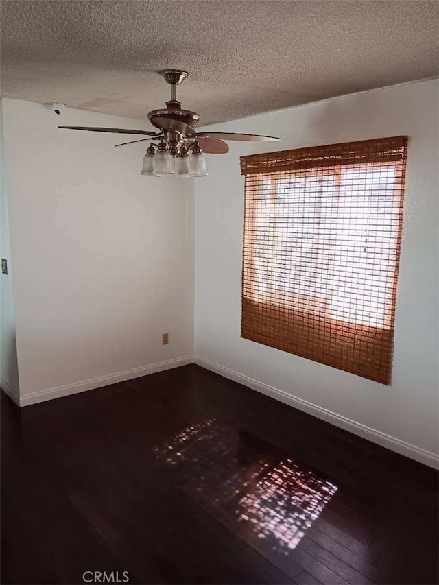 14728 Mansel Ave, Lawndale, CA 90260 - unfurnished room featuring ceiling fan, a textured ceiling, baseboards, and wood finished floors