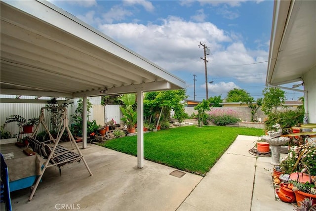 view of patio / terrace featuring a fenced backyard