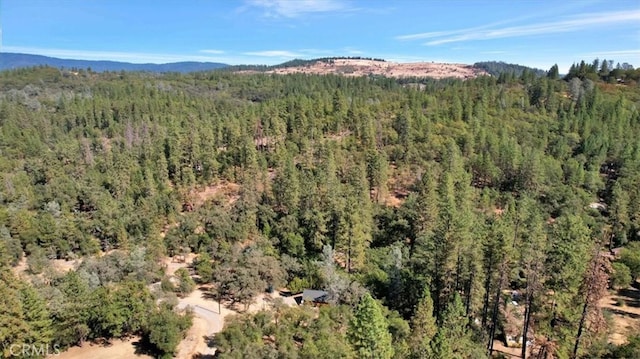 drone / aerial view with a mountain view