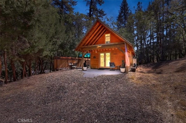 12828 Broyles Trl, Oregon House, CA 95962 - back of house with a patio and french doors