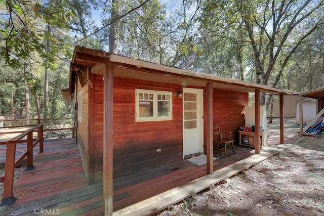 view of outbuilding