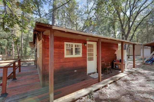 view of outbuilding