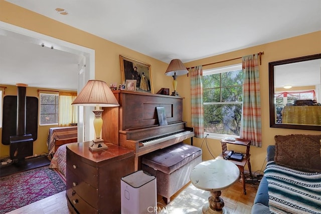 miscellaneous room featuring light hardwood / wood-style flooring