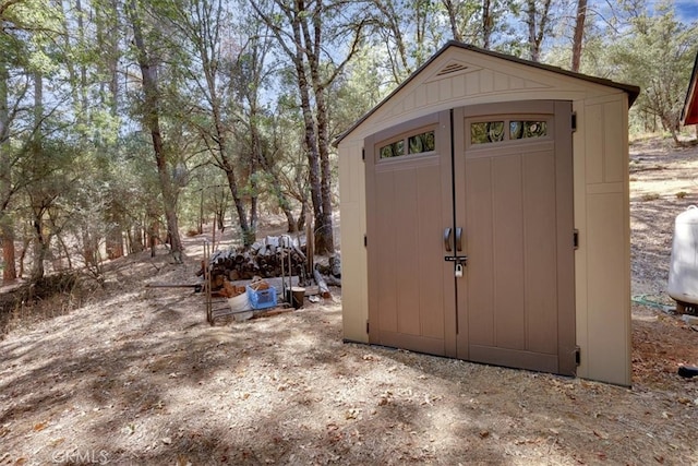 view of outdoor structure