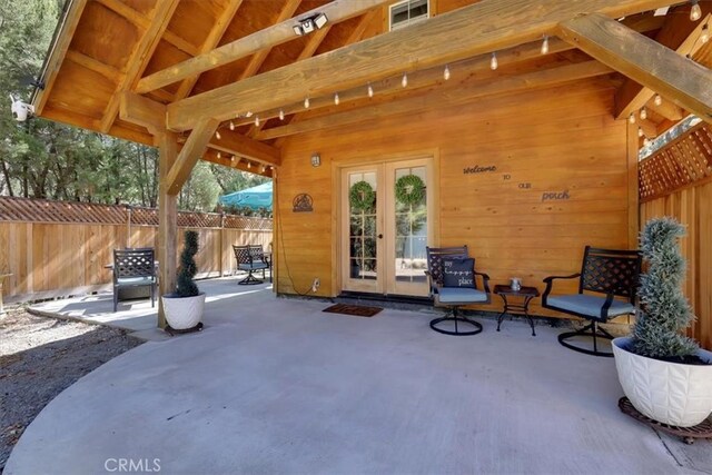 12828 Broyles Trl, Oregon House, CA 95962 - view of patio / terrace with french doors