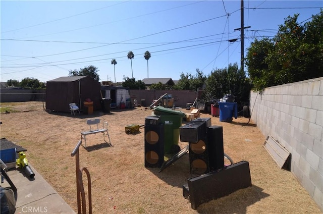 14407 S Corlett Ave, Compton, CA 90220 - fenced backyard with a storage shed