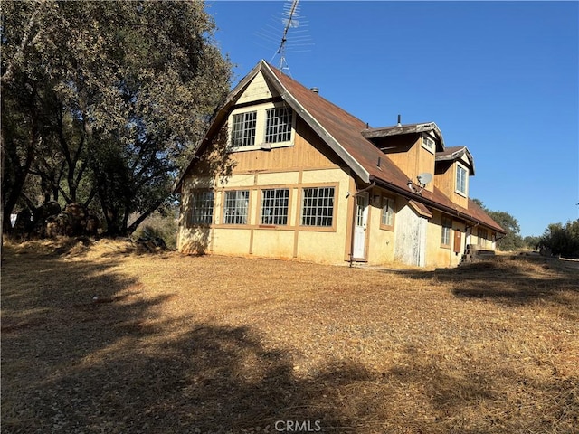 view of rear view of property