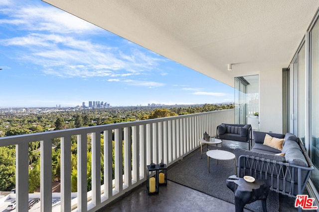 balcony with an outdoor living space