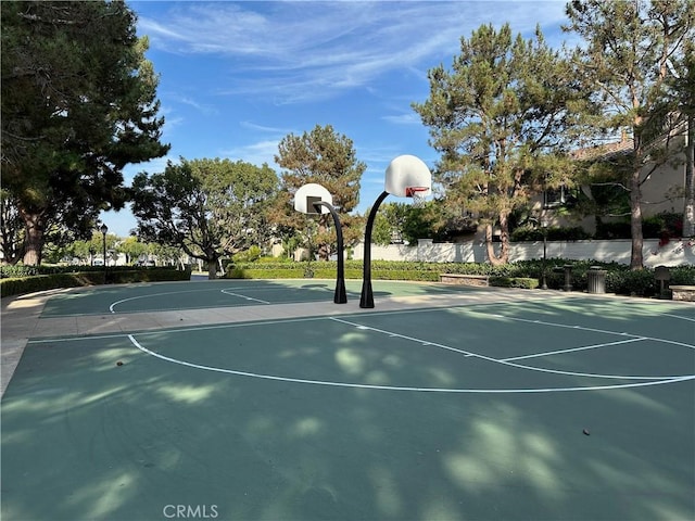 view of basketball court