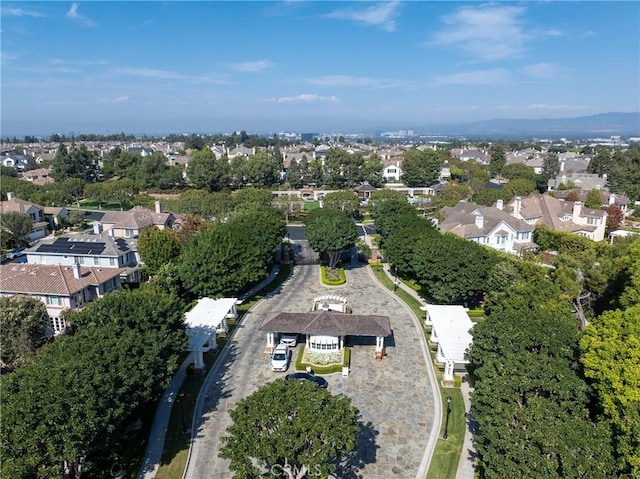 aerial view featuring a residential view