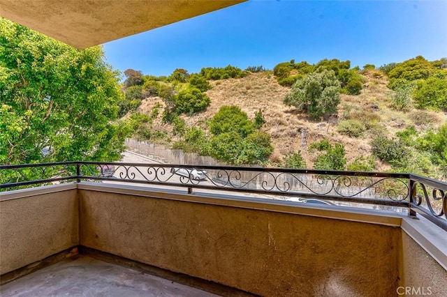 view of balcony