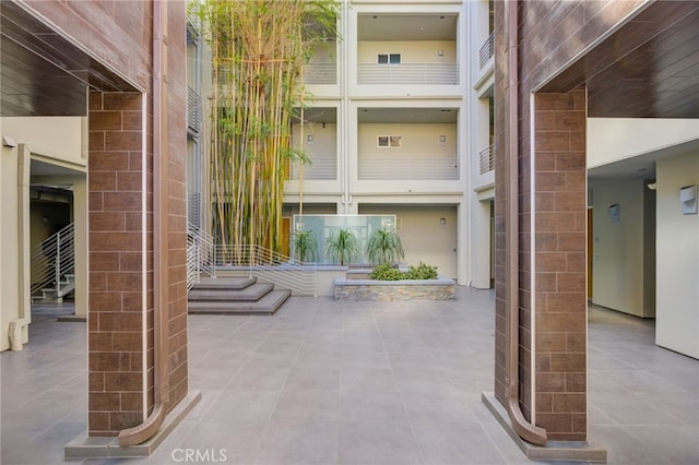 view of patio / terrace with a balcony