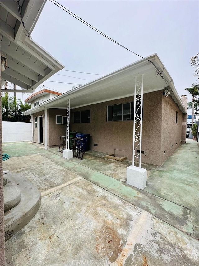 exterior space featuring a patio area